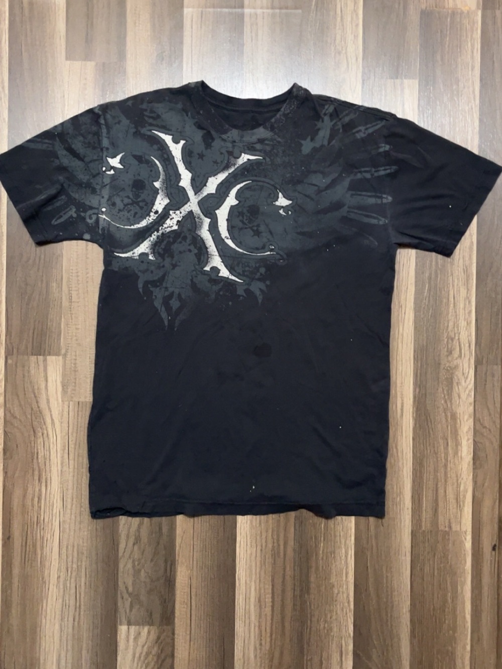 Y2K XTREME COUTURE Black Men’s Large Grunge MMA Shirt